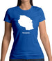Tanzania Silhouette Womens T-Shirt Tanzania Silhouette Womens T-Shirt