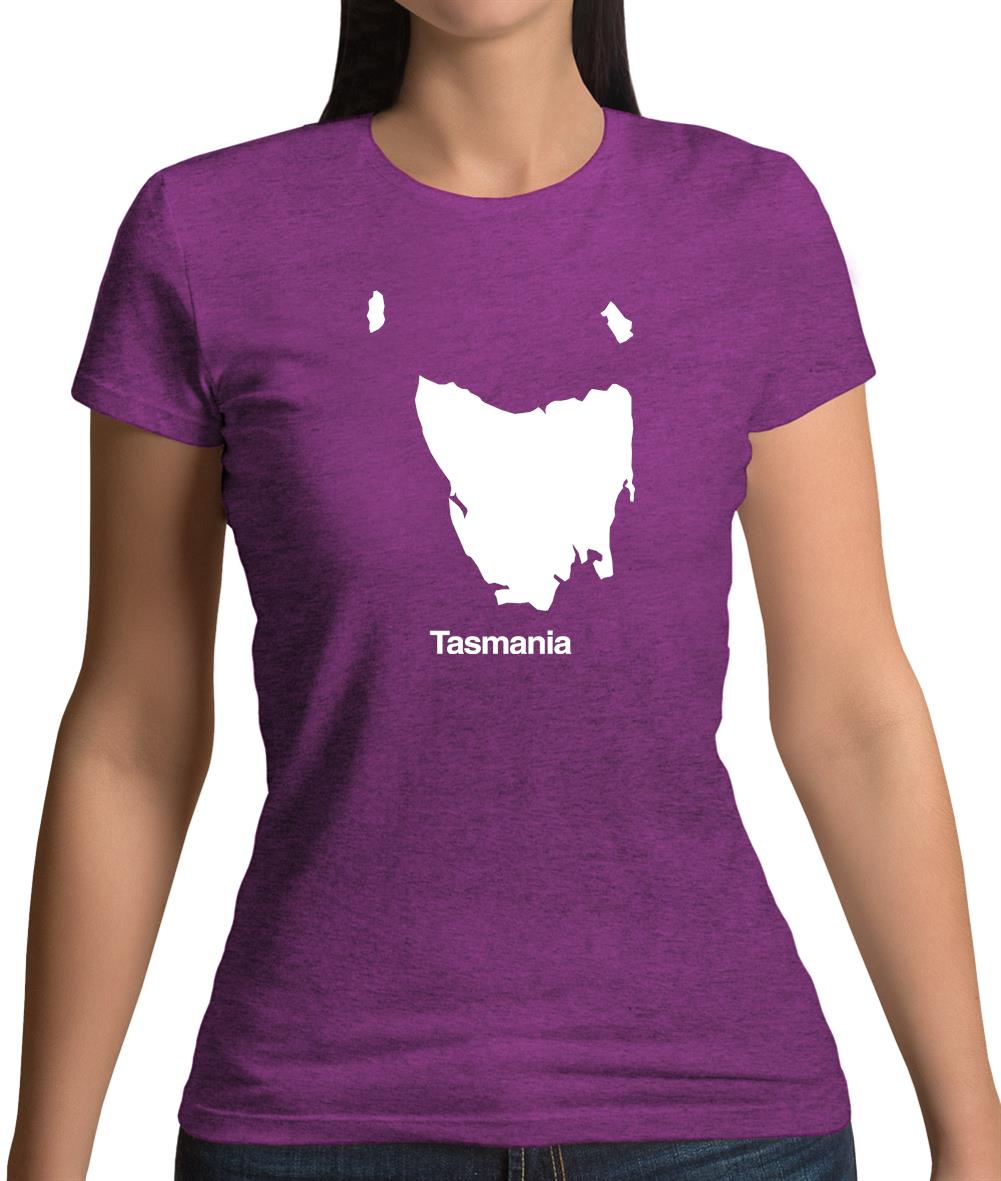 Tasmania Silhouette Womens T-Shirt Tasmania Silhouette Womens T-Shirt