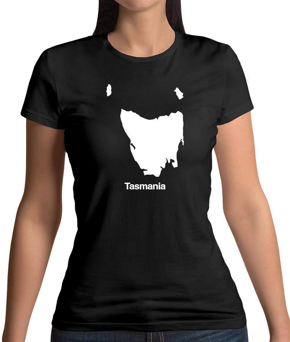 Tasmania Silhouette Womens T-Shirt Tasmania Silhouette Womens T-Shirt