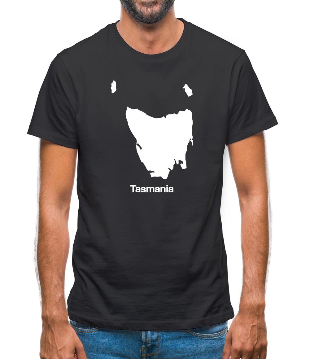 Tasmania Silhouette Mens T-Shirt Tasmania Silhouette Mens T-Shirt