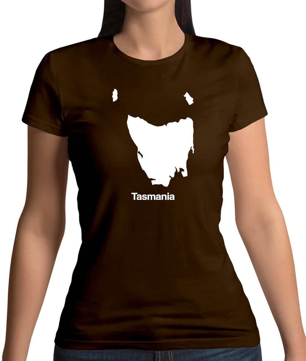 Tasmania Silhouette Womens T-Shirt Tasmania Silhouette Womens T-Shirt