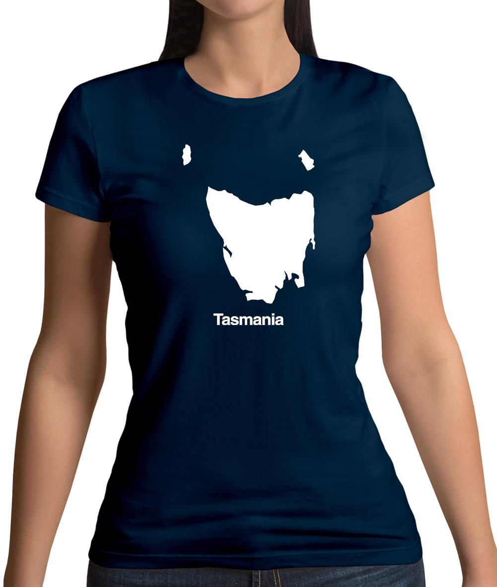 Tasmania Silhouette Womens T-Shirt Tasmania Silhouette Womens T-Shirt