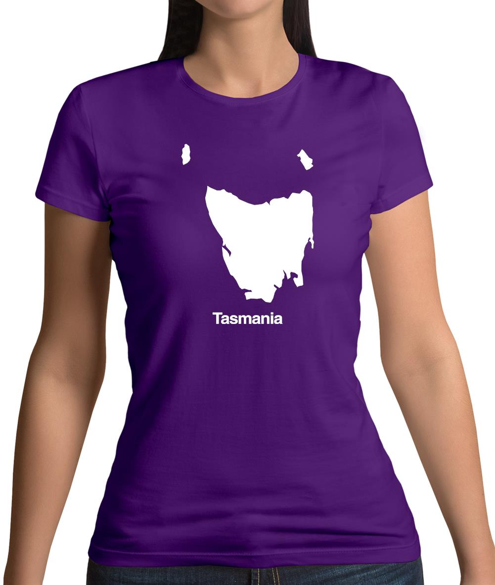 Tasmania Silhouette Womens T-Shirt Tasmania Silhouette Womens T-Shirt