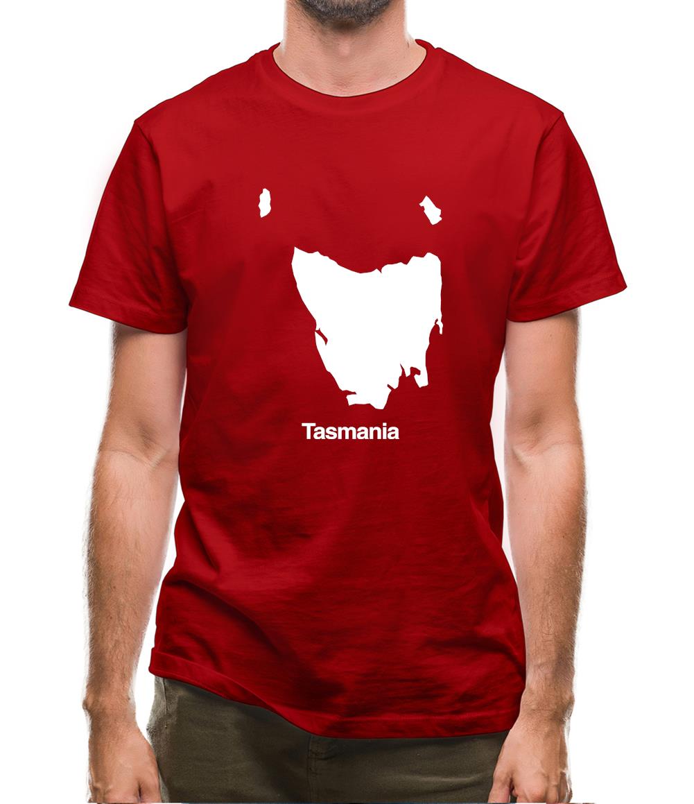 Tasmania Silhouette Mens T-Shirt Tasmania Silhouette Mens T-Shirt