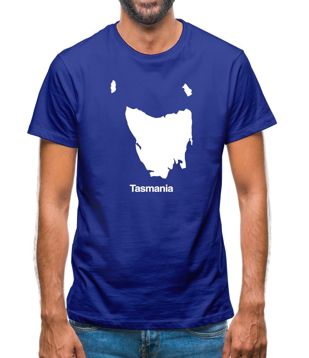 Tasmania Silhouette Mens T-Shirt Tasmania Silhouette Mens T-Shirt