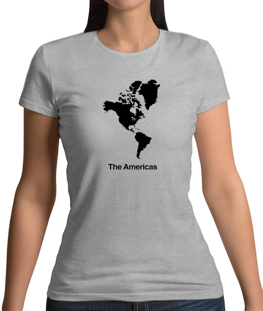 The Americas Silhouette Womens T-Shirt The Americas Silhouette Womens T-Shirt
