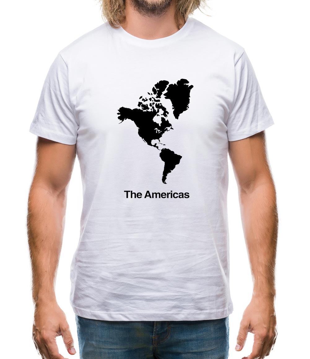 The Americas Silhouette Mens T-Shirt The Americas Silhouette Mens T-Shirt