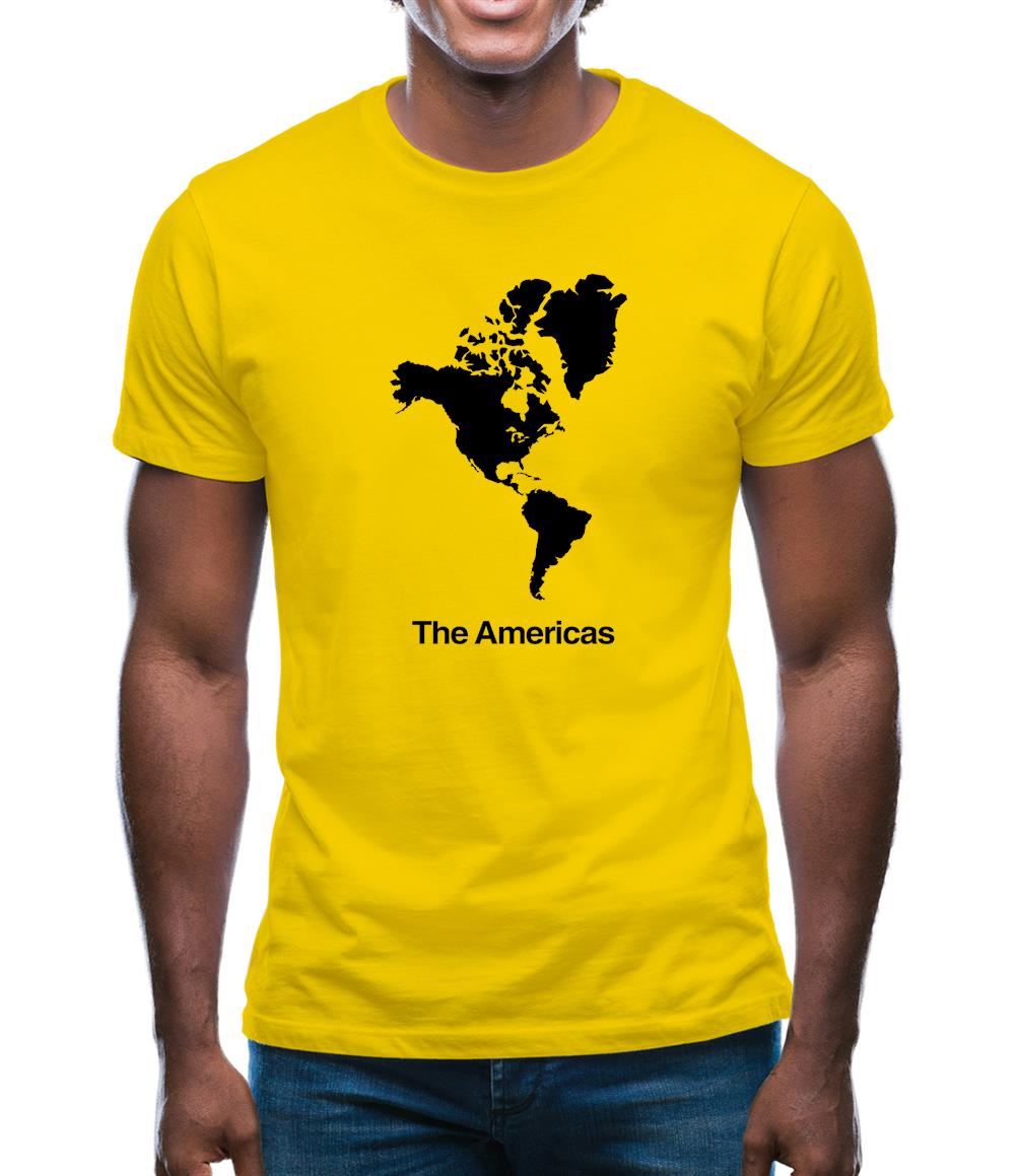 The Americas Silhouette Mens T-Shirt The Americas Silhouette Mens T-Shirt