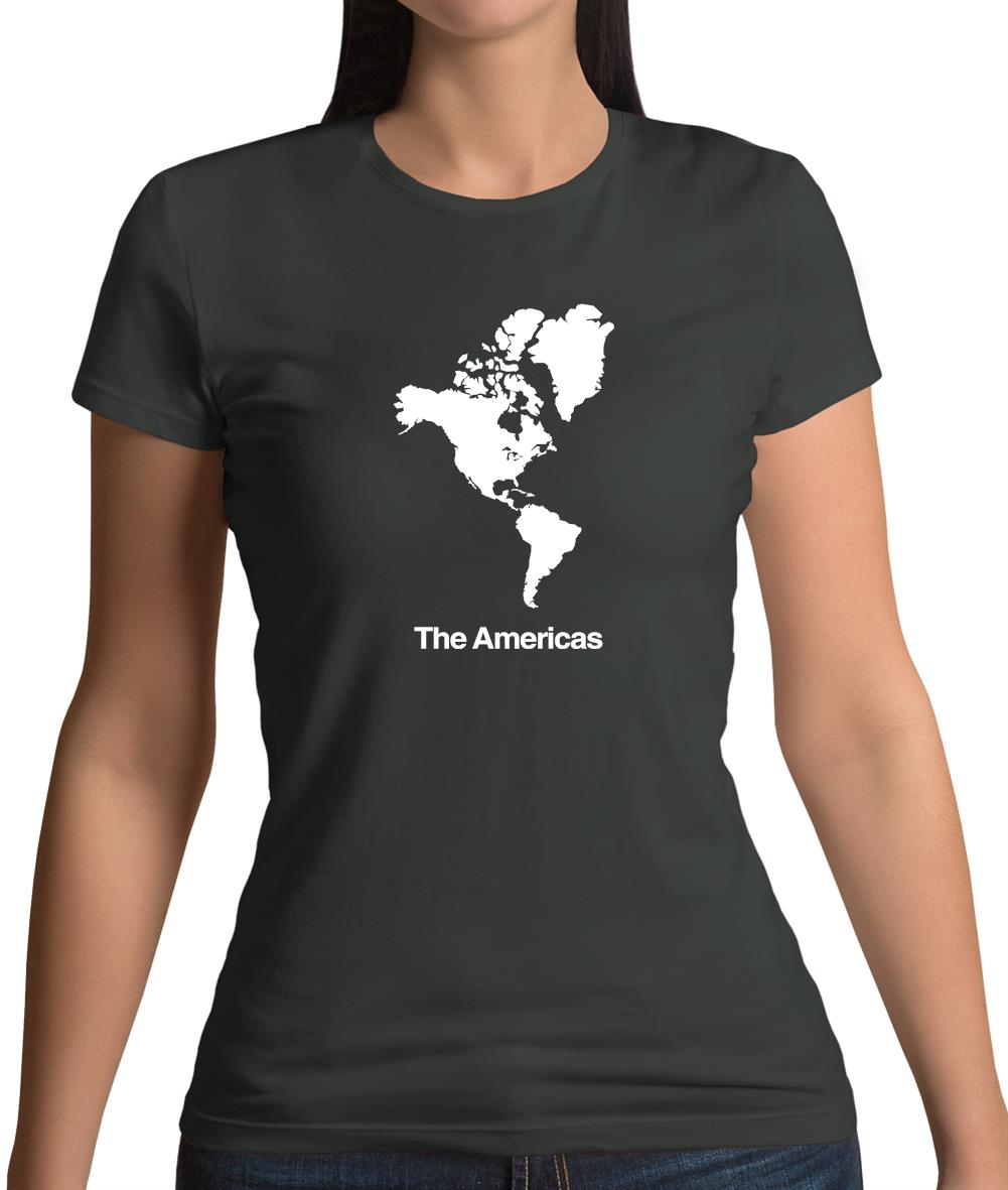 The Americas Silhouette Womens T-Shirt The Americas Silhouette Womens T-Shirt