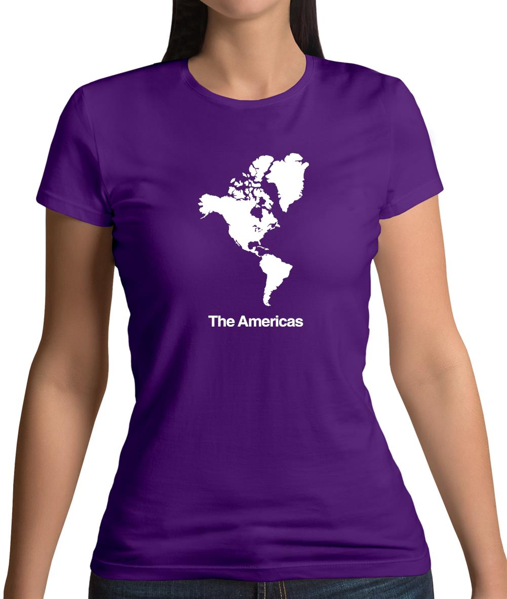 The Americas Silhouette Womens T-Shirt The Americas Silhouette Womens T-Shirt