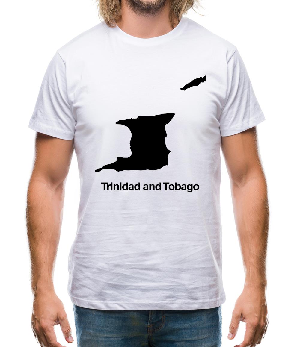 Trinidad And Tobago Silhouette Mens T-Shirt Trinidad And Tobago Silhouette Mens T-Shirt