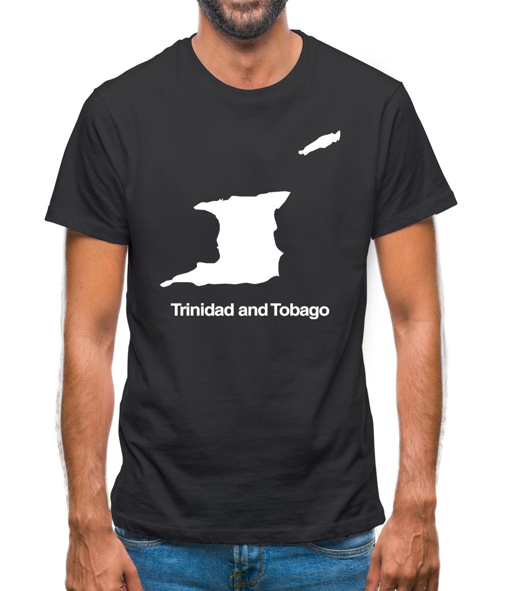 Trinidad And Tobago Silhouette Mens T-Shirt Trinidad And Tobago Silhouette Mens T-Shirt