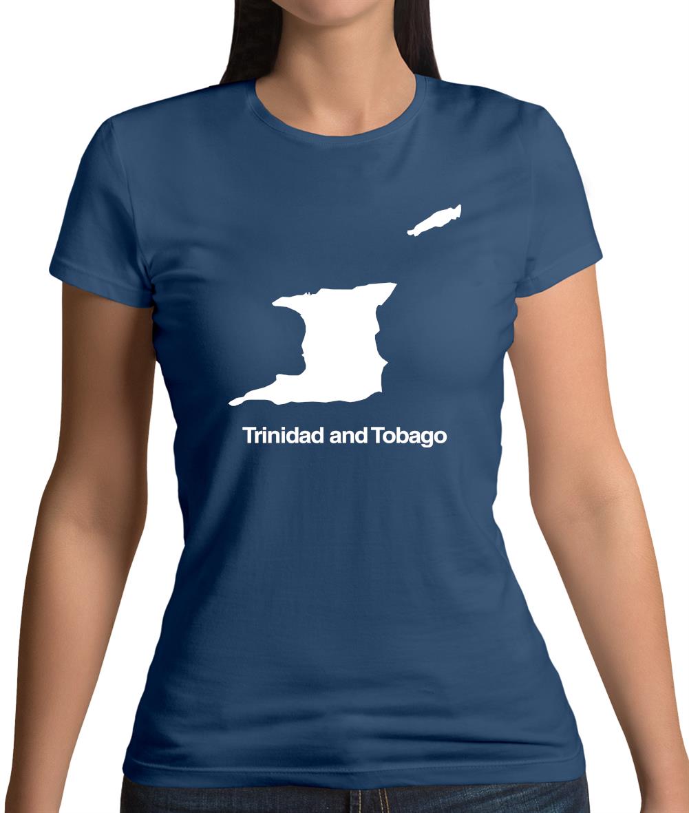 Trinidad And Tobago Silhouette Womens T-Shirt Trinidad And Tobago Silhouette Womens T-Shirt