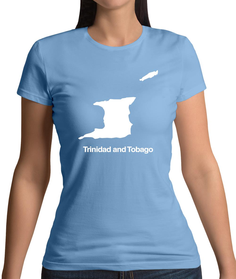 Trinidad And Tobago Silhouette Womens T-Shirt Trinidad And Tobago Silhouette Womens T-Shirt