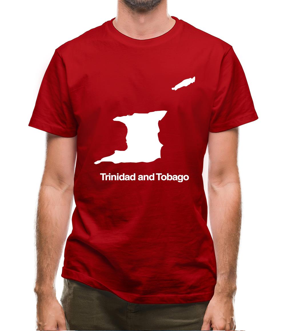 Trinidad And Tobago Silhouette Mens T-Shirt Trinidad And Tobago Silhouette Mens T-Shirt