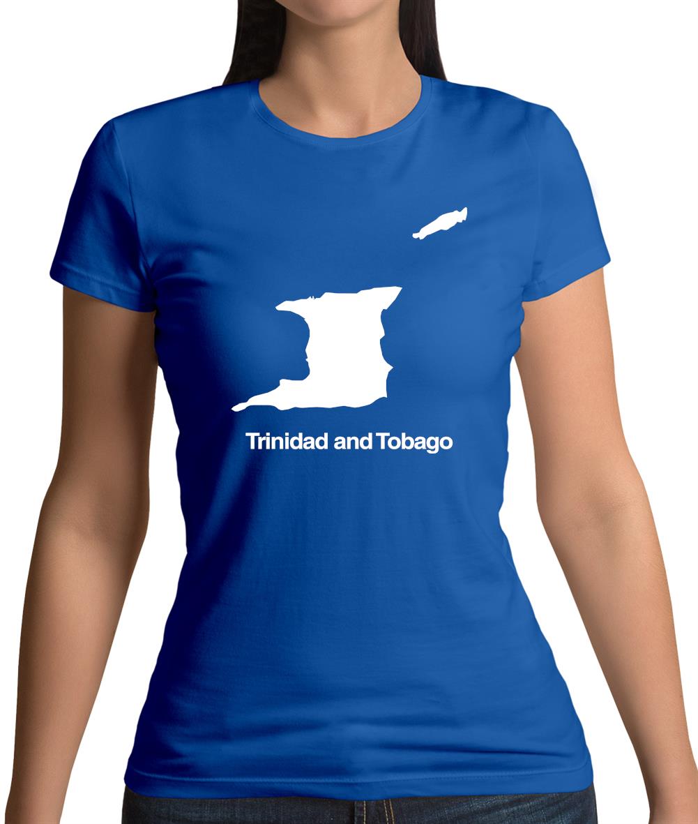 Trinidad And Tobago Silhouette Womens T-Shirt Trinidad And Tobago Silhouette Womens T-Shirt