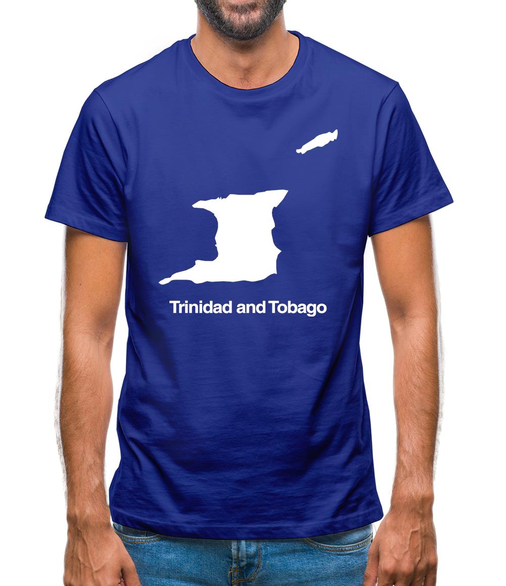 Trinidad And Tobago Silhouette Mens T-Shirt Trinidad And Tobago Silhouette Mens T-Shirt