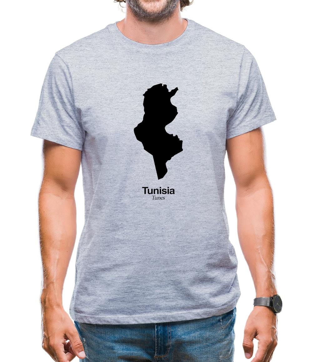 Tunisia Silhouette Mens T-Shirt Tunisia Silhouette Mens T-Shirt