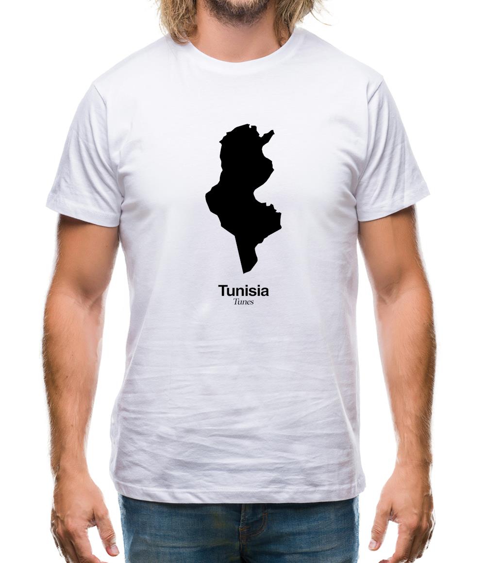 Tunisia Silhouette Mens T-Shirt Tunisia Silhouette Mens T-Shirt