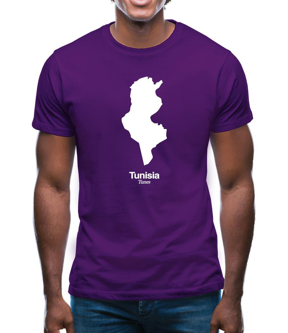 Tunisia Silhouette Mens T-Shirt Tunisia Silhouette Mens T-Shirt