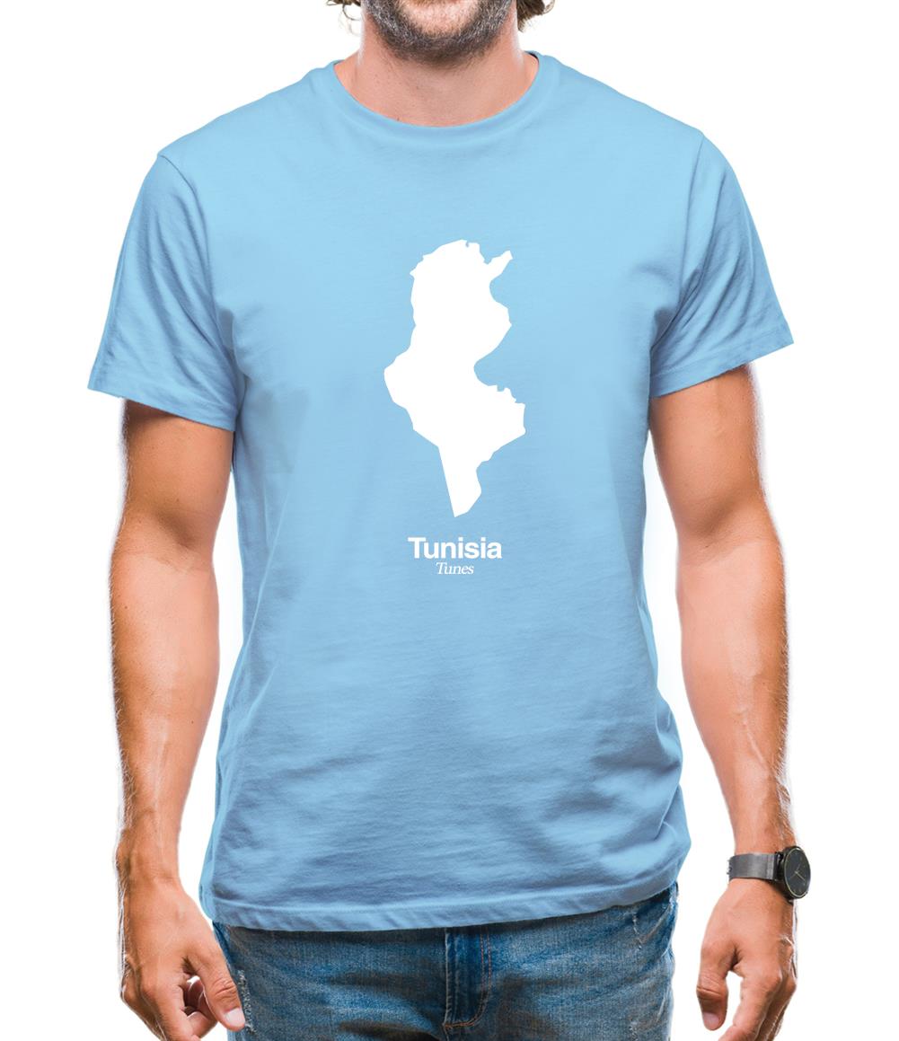 Tunisia Silhouette Mens T-Shirt Tunisia Silhouette Mens T-Shirt