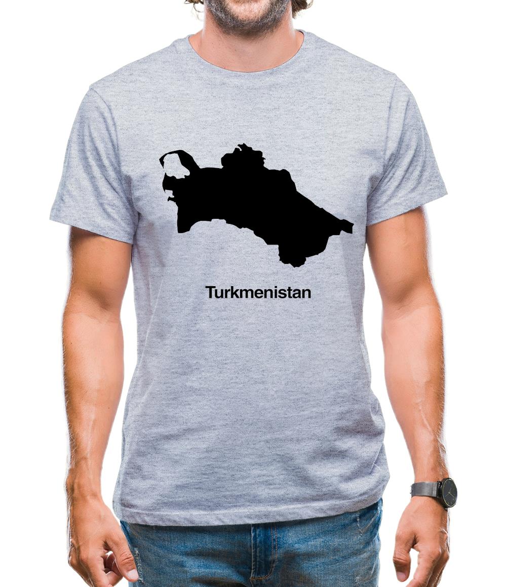 Turkmenistan Silhouette Mens T-Shirt Turkmenistan Silhouette Mens T-Shirt