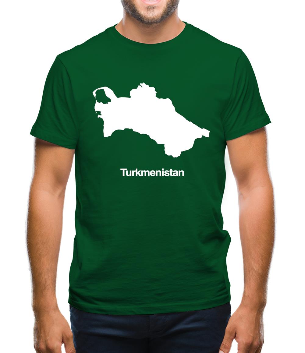 Turkmenistan Silhouette Mens T-Shirt Turkmenistan Silhouette Mens T-Shirt