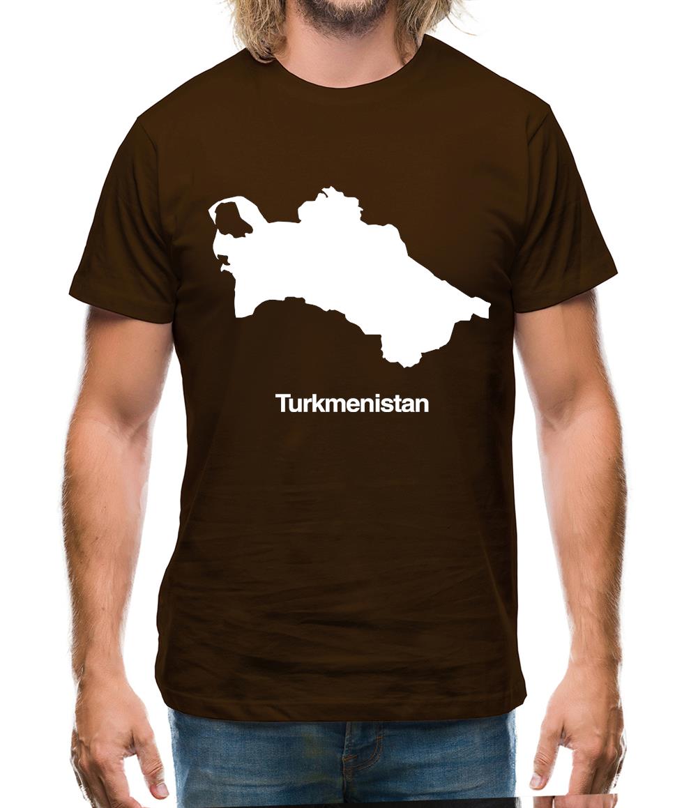 Turkmenistan Silhouette Mens T-Shirt Turkmenistan Silhouette Mens T-Shirt