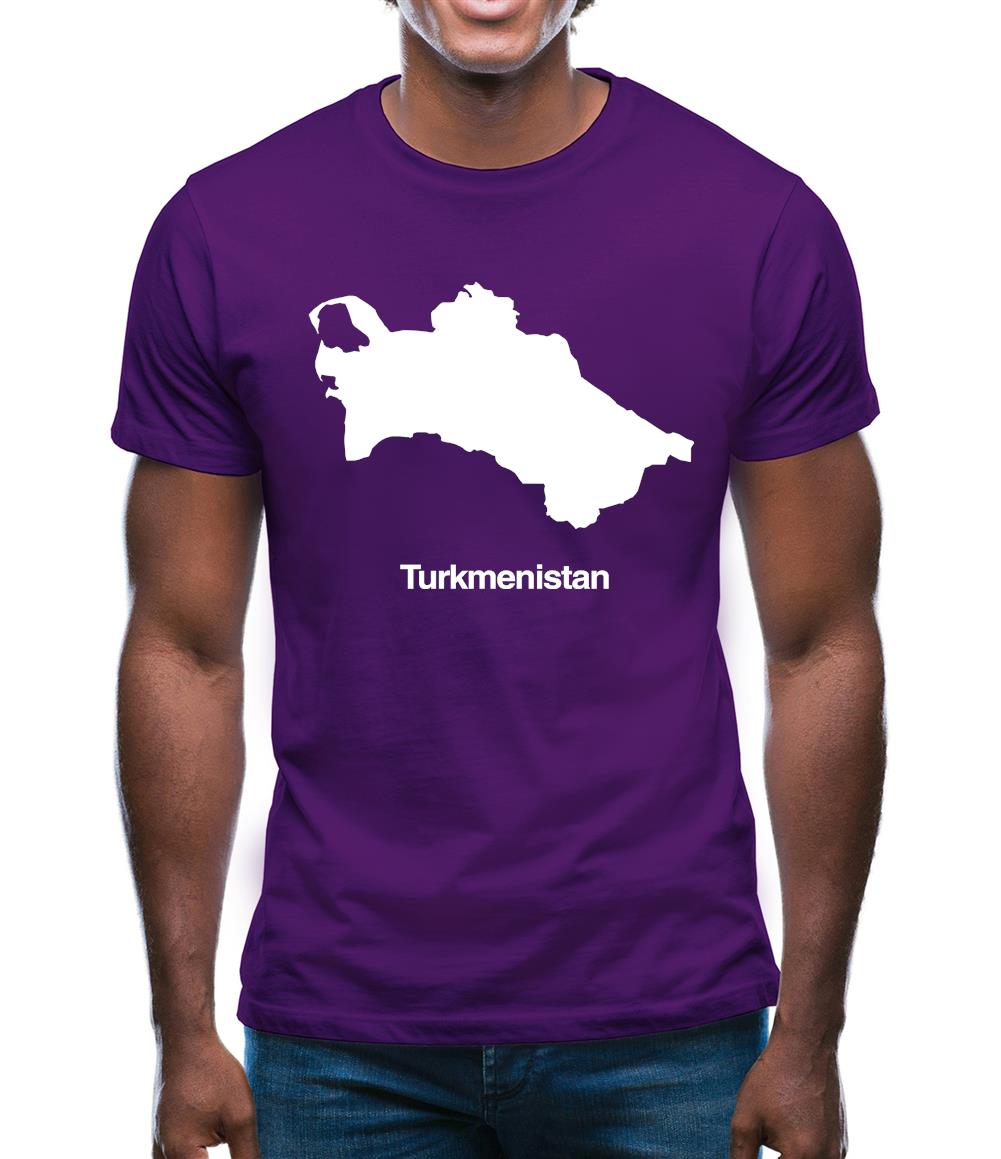 Turkmenistan Silhouette Mens T-Shirt Turkmenistan Silhouette Mens T-Shirt