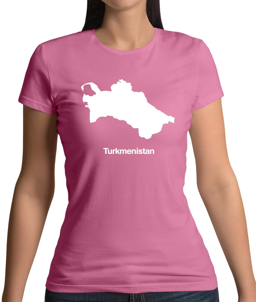 Turkmenistan Silhouette Womens T-Shirt Turkmenistan Silhouette Womens T-Shirt