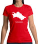 Turkmenistan Silhouette Womens T-Shirt Turkmenistan Silhouette Womens T-Shirt