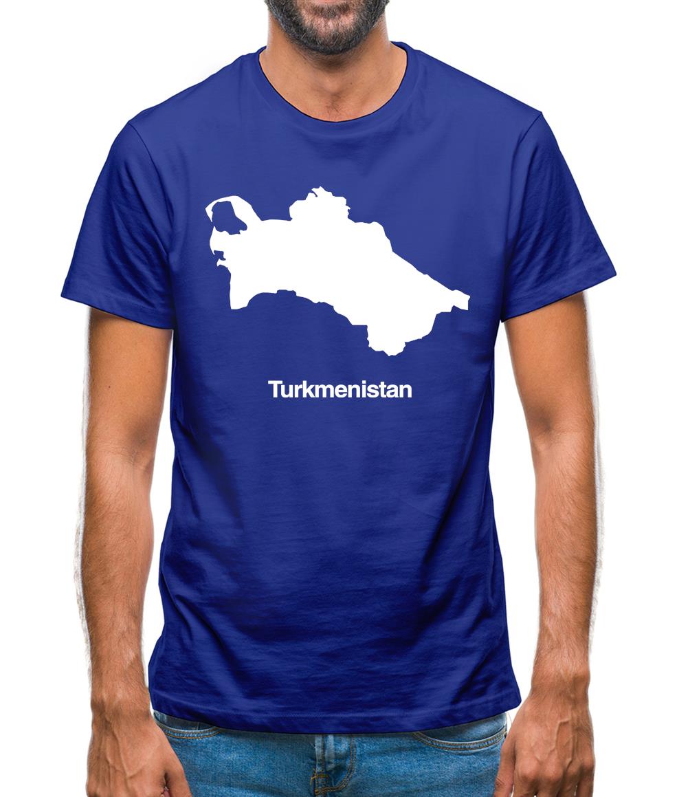 Turkmenistan Silhouette Mens T-Shirt Turkmenistan Silhouette Mens T-Shirt