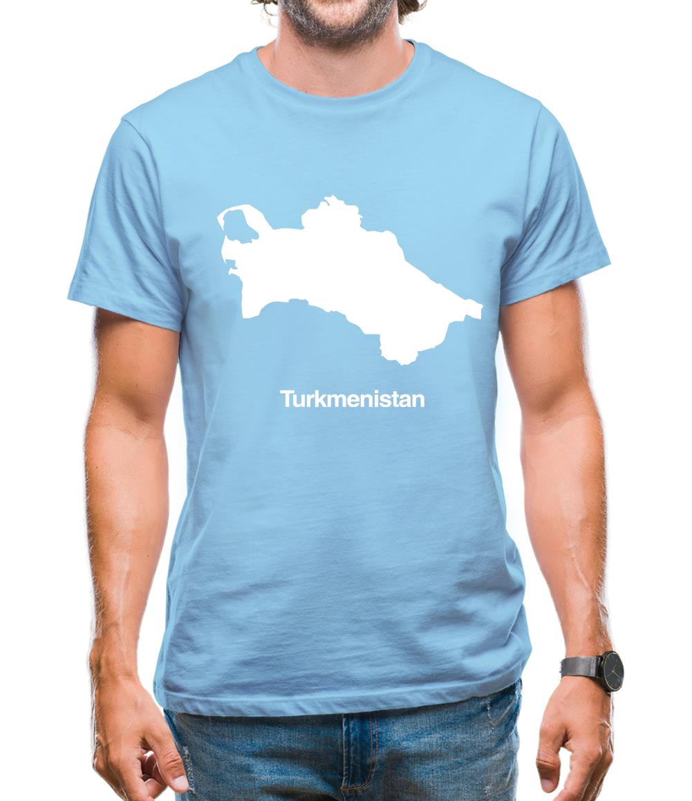 Turkmenistan Silhouette Mens T-Shirt Turkmenistan Silhouette Mens T-Shirt