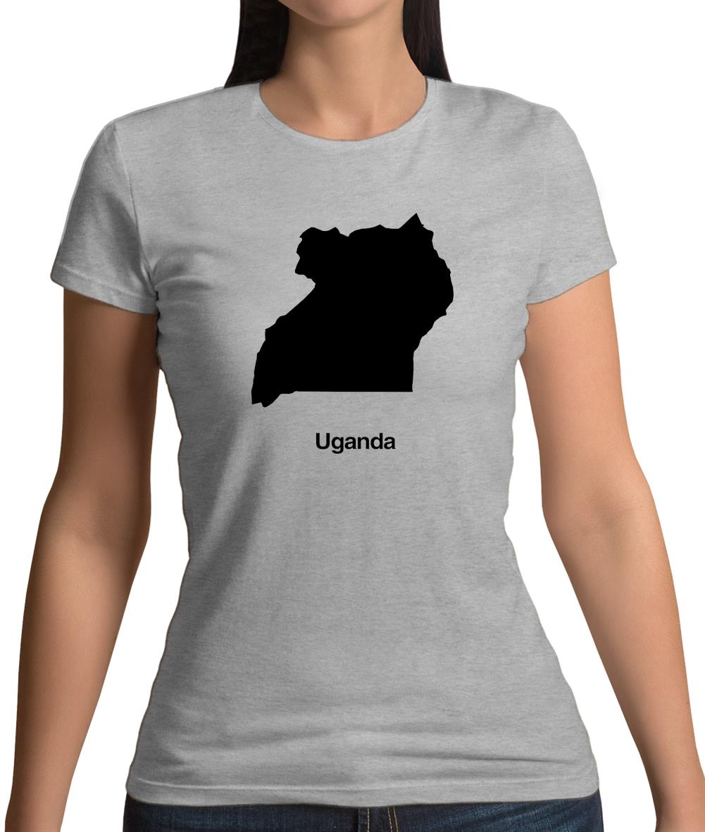 Uganda Silhouette Womens T-Shirt