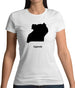 Uganda Silhouette Womens T-Shirt Uganda Silhouette Womens T-Shirt
