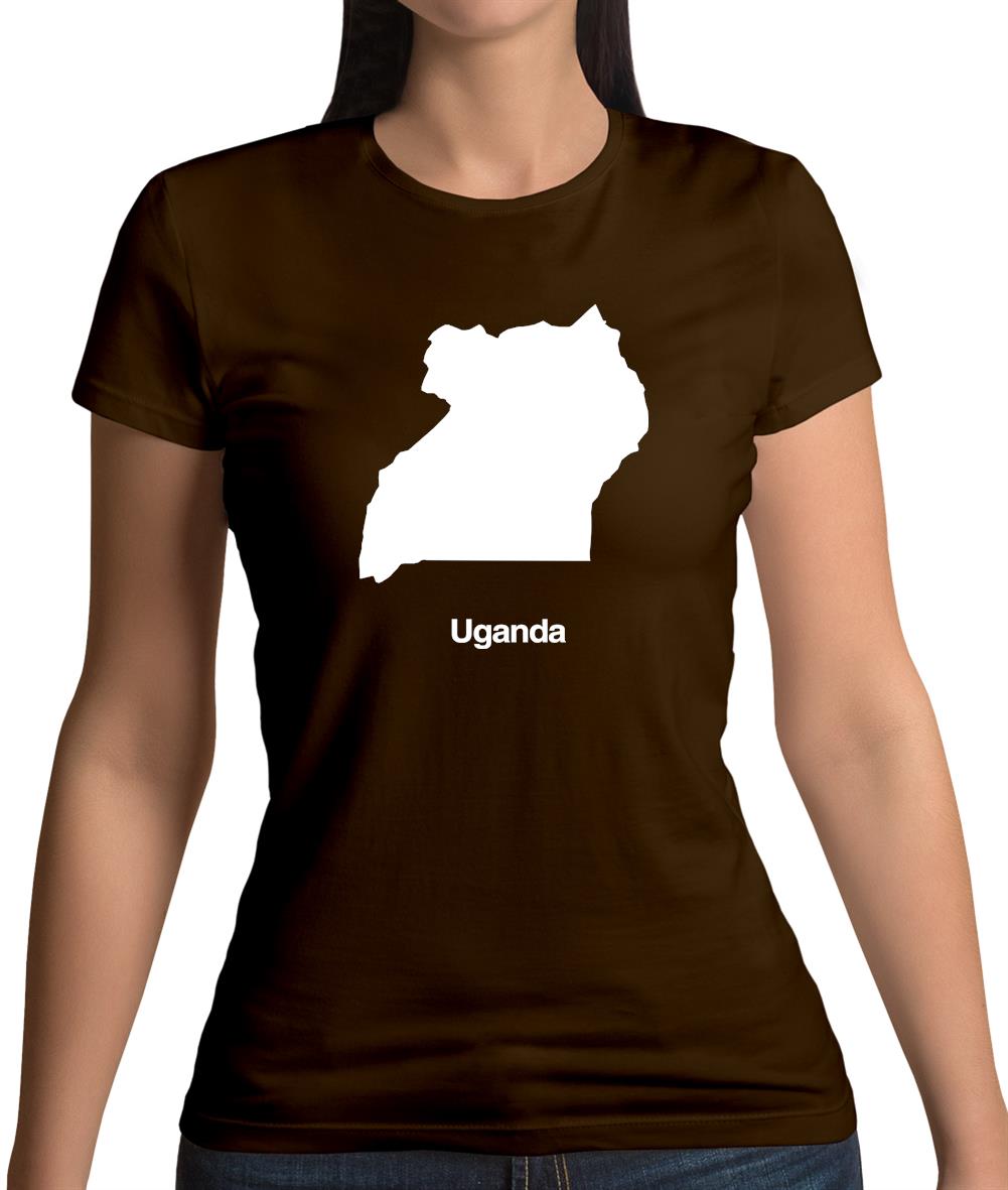 Uganda Silhouette Womens T-Shirt Uganda Silhouette Womens T-Shirt