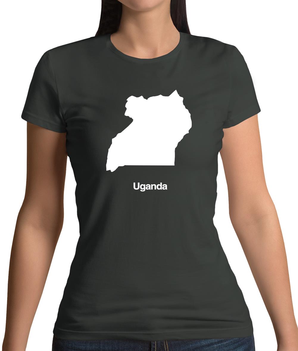 Uganda Silhouette Womens T-Shirt Uganda Silhouette Womens T-Shirt