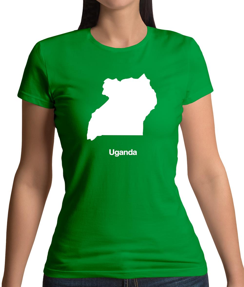 Uganda Silhouette Womens T-Shirt Uganda Silhouette Womens T-Shirt