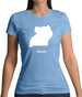 Uganda Silhouette Womens T-Shirt Uganda Silhouette Womens T-Shirt