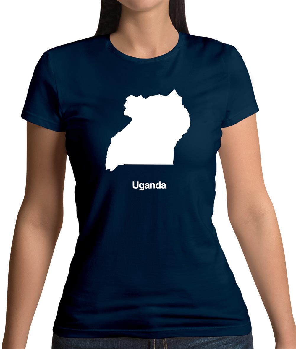 Uganda Silhouette Womens T-Shirt Uganda Silhouette Womens T-Shirt