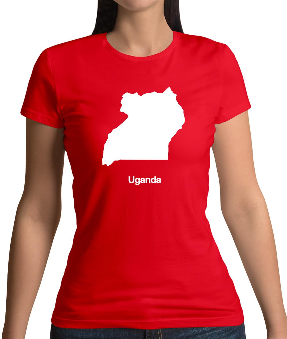 Uganda Silhouette Womens T-Shirt Uganda Silhouette Womens T-Shirt