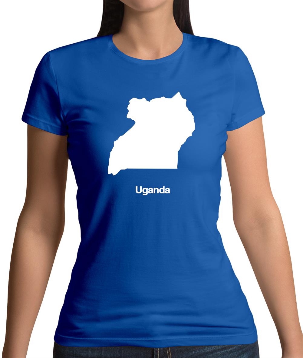 Uganda Silhouette Womens T-Shirt Uganda Silhouette Womens T-Shirt