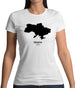 Ukraine Silhouette Womens T-Shirt Ukraine Silhouette Womens T-Shirt
