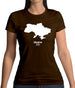 Ukraine Silhouette Womens T-Shirt Ukraine Silhouette Womens T-Shirt