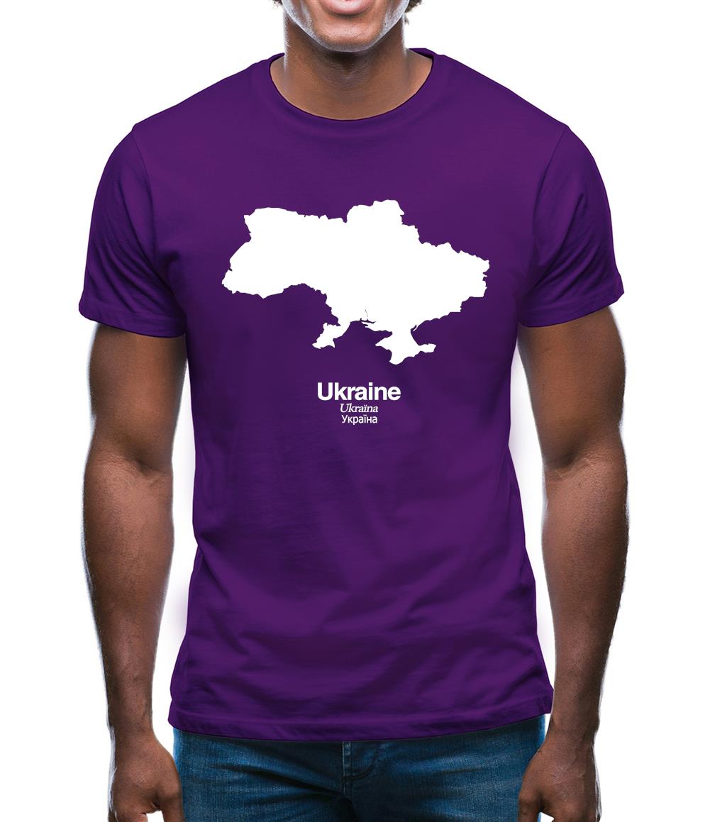 Ukraine Silhouette Mens T-Shirt Ukraine Silhouette Mens T-Shirt
