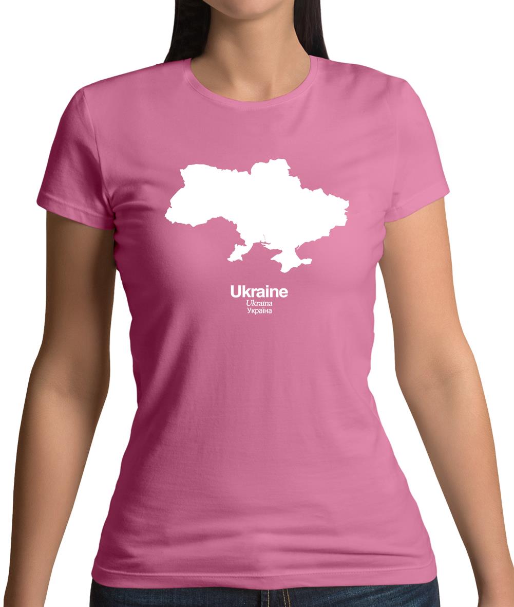 Ukraine Silhouette Womens T-Shirt Ukraine Silhouette Womens T-Shirt