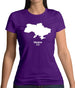Ukraine Silhouette Womens T-Shirt Ukraine Silhouette Womens T-Shirt