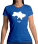 Ukraine Silhouette Womens T-Shirt Ukraine Silhouette Womens T-Shirt