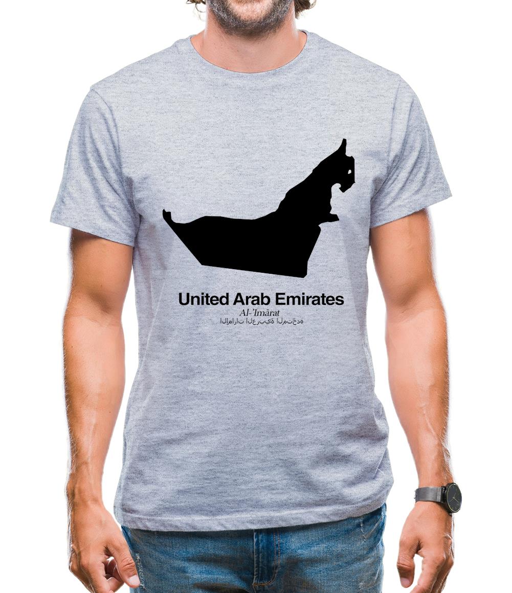 United Arab Emirates Silhouette Mens T-Shirt United Arab Emirates Silhouette Mens T-Shirt