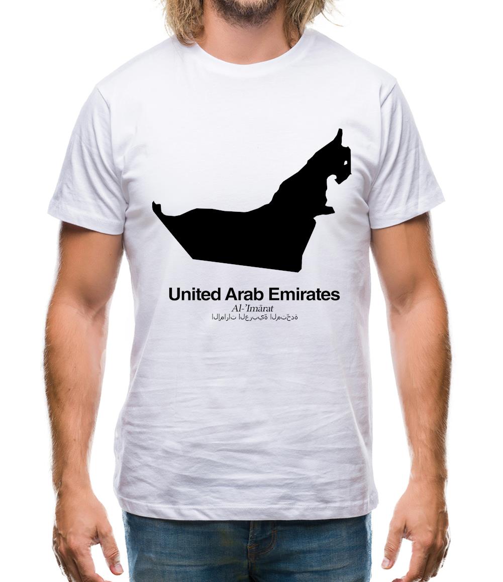 United Arab Emirates Silhouette Mens T-Shirt United Arab Emirates Silhouette Mens T-Shirt